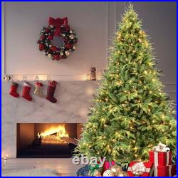 6.5 ft Prelit Artificial Realistic Christmas Tree &2356 PE/PVC Tips 450 Lights