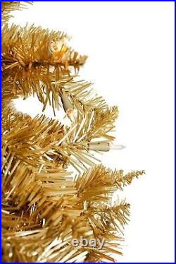 6.5 ft Rose Gold Slim Artificial Xmas Christmas Tree, 624 Tips, UL 350 Clear 6.5 ft Rose Gold Slim Artificial Xmas Christmas Tree, 624 Tips, UL 350 Clear