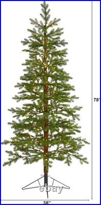 6.5ft Fairbanks Fir Artificial Christmas Tree with 250 Warm LED Lights