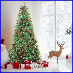 6.5ft Prelit Christmas Tree with 330 RGB Lights 948 Branch Tips for Xmas decor 6.5ft Prelit Christmas Tree with 330 RGB Lights 948 Branch Tips for Xmas decor