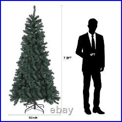 6/7.5FT Artificial Christmas Tree Xmas Green Fir Tree Unlit Holiday Festive Deco