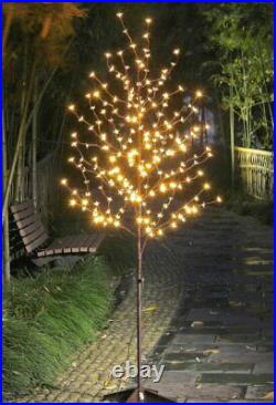 6' Cherry Blossom Tree LED Lights Indoor Outdoor Decor Patio Yard Holiday Decor