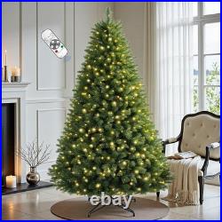 6 FT Pre-lit Christmas Tree Spruce with Remote Control, 300 Warm White Multi