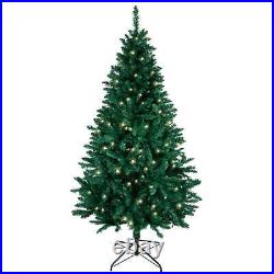 6 Ft Christmas Tree Prelit 200 White Lights. Full Realistic Artificial Fir Green 6 Ft Christmas Tree Prelit 200 White Lights. Full Realistic Artificial Fir Green