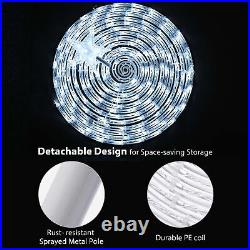 6 Ft Lighted Spiral Christmas Tree Light Cool White 182 LED Outdoor Decor 2 Pack