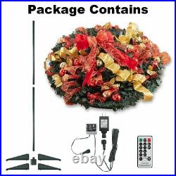6 Ft Pull Up Decorated & Pre Lit Collapsible Pop Up Christmas Tree 200 Lights