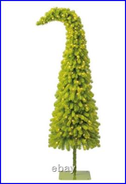 6' Grinch Style Pre-Lit Christmas Tree Spruce Green LED 6' Pre-Lit Lawndale