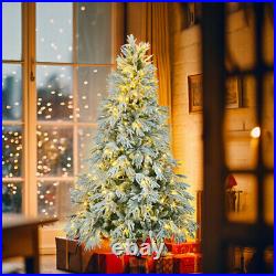 6' Pre-Lighted Spruce Edelweiss Christmas Tree with Multi-Color LED Lights NEW 6' Pre-Lighted Spruce Edelweiss Christmas Tree with Multi-Color LED Lights NEW