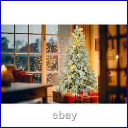 6' Pre-Lighted Spruce Edelweiss Christmas Tree with Multi-Color LED Lights NEW 6' Pre-Lighted Spruce Edelweiss Christmas Tree with Multi-Color LED Lights NEW