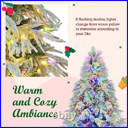 6' Pre-Lighted Spruce Edelweiss Christmas Tree with Multi-Color LED Lights NEW 6' Pre-Lighted Spruce Edelweiss Christmas Tree with Multi-Color LED Lights NEW