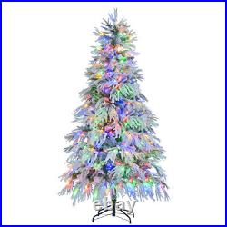 6' Pre-Lighted Spruce Edelweiss Christmas Tree with Multi-Color LED Lights NEW 6' Pre-Lighted Spruce Edelweiss Christmas Tree with Multi-Color LED Lights NEW