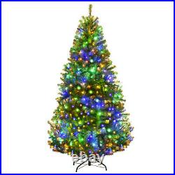 6' Pre-Lit Artificial Christmas Tree Premium Hinged with 350 LED Lights & Stand