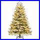6_Pre_Lit_Christmas_Tree_Snow_Flocked_Hinged_Xmas_Decoration_with_350_Lights_01_ousa