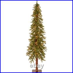 6 ft Artificial Christmas Tree Pre-Lit Cedar Tips Full Indoor Holiday