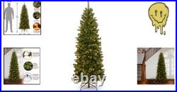 6 ft Pre-Lit Artificial Christmas Tree Green Slim Pine with 636 Tips Lights
