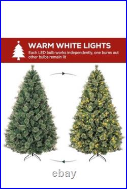 6 ft Pre-lit Christmas Tree with 350 Warm White LED Lights