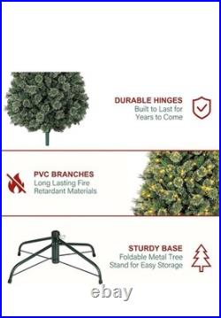 6 ft Pre-lit Christmas Tree with 350 Warm White LED Lights