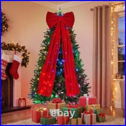 6 ft Prelit Christmas Tree with 700 LED Lights, Aspen Artificial Christmas Tree