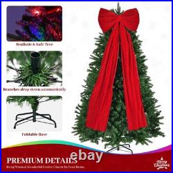 6 ft Prelit Christmas Tree with 700 LED Lights, Aspen Artificial Christmas Tree
