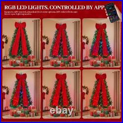 6 ft Prelit Christmas Tree with 700 LED Lights, Aspen Artificial Christmas Tree