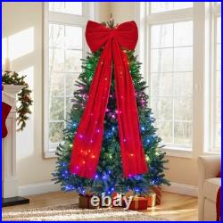 6 ft Prelit Christmas Tree with 700 LED Lights, Aspen Artificial Christmas Tree