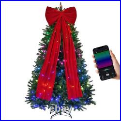 6 ft Prelit Christmas Tree with 700 LED Lights, Aspen Artificial Christmas Tree