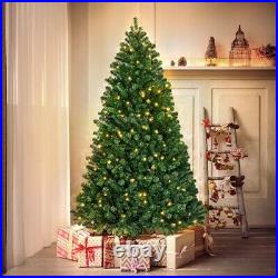 6ft/7.5ft/9ft Pre-Lit Artificial Christmas Pine Tree Xmas Tree with Lights