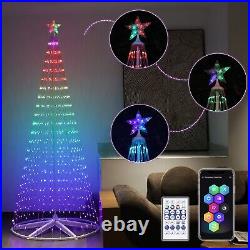 6ft/7.5ft Christmas Light Show Tree Cone Outdoor Xmas Home Yard Decor Multicloor 6ft/7.5ft Christmas Light Show Tree Cone Outdoor Xmas Home Yard Decor Multicloor