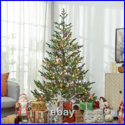 6ft Artificial Sparse Cedar Christmas Tree with LED Lights