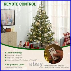 6ft Artificial Sparse Cedar Christmas Tree with LED Lights