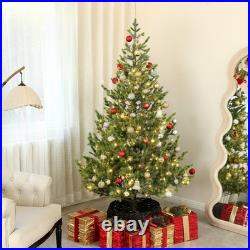 6ft Artificial Sparse Cedar Christmas Tree with LED Lights