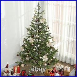 6ft Artificial Sparse Cedar Christmas Tree with LED Lights