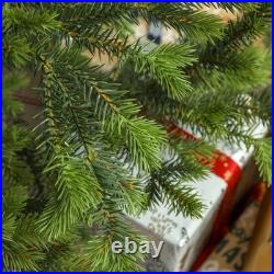 6ft Artificial Sparse Cedar Christmas Tree with LED Lights