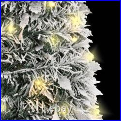 6ft Christmas Tree with 200LEDs Lights Snow Flocked Pop Up Xmas Tree Decoration