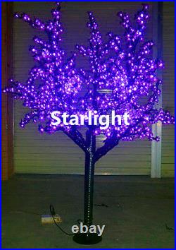 6ft Outdoor LED Christmas Light Cherry Blossom Tree Holiday Home Decor Purple