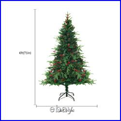 6ft Pre-Lighted Artificial Snow Flocked Christmas Tree with Warm White