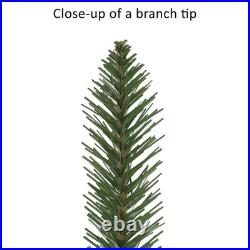 6ft Pre-Lit Alpine Pencil Christmas Tree 261 Tips, 100 Clear Lights, Holiday D