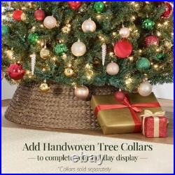 6ft Pre-Lit Artificial Christmas Tree with LED Twinkling Lights, Realistic Holid