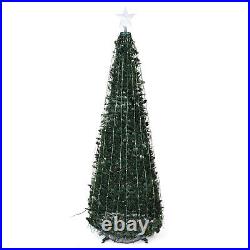 6ft Pre-Lit Christmas Artificial Tree LED RGB Color Changing Lights