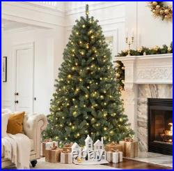 6ft Pre-Lit Christmas Tree 1000 Tips 250 Lights Spruce with Remote
