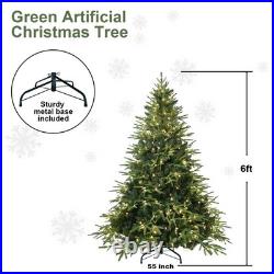 6ft Prelit Artificial Christmas Tree & 2212 PE/PVC Tips 250 Lights home decor