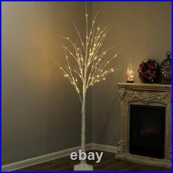 70 In. H Pre-Lit LED Birch Tree Decoration Pre-lit Christmas tree