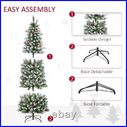 72' Snow-Dipped Lighted Artificial Christmas Tree Pre-lit Stand Included