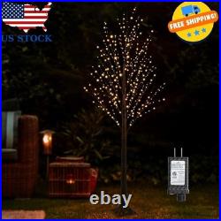 7FT 600L Lighted Twig Tree Including Twinkle Lights LED Birch Tree with Timer