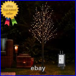 7FT 600L Lighted Twig Tree Including Twinkle Lights LED Birch Tree with Timer fo
