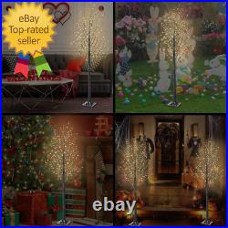 7FT 600L Lighted Twig Tree Including Twinkle Lights LED Birch Tree with Timer fo