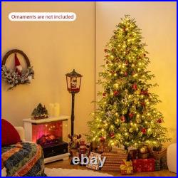 7FT Artificial Christmas Tree, 370 LED Lights, 1090 Branch Tips for Home Party