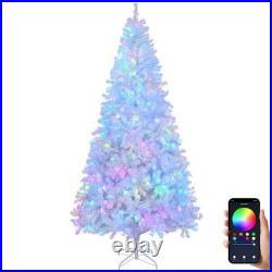 7FT Pre-Lit Artificial Christmas Tree 400 RGB LED Lights App Controlled
