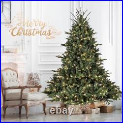 7FT Pre-Lit Artificial Christmas Tree Douglas Firs with 2257 Branch Tips&750 Light