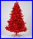 7FT_Red_Artificial_Christmas_Tree_Pre_Lit_Holiday_Xmas_Home_Decor_01_jqhu